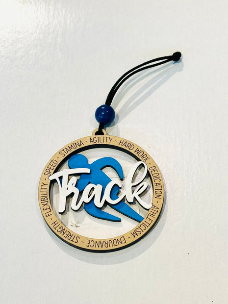 Ornament - Track - Blue