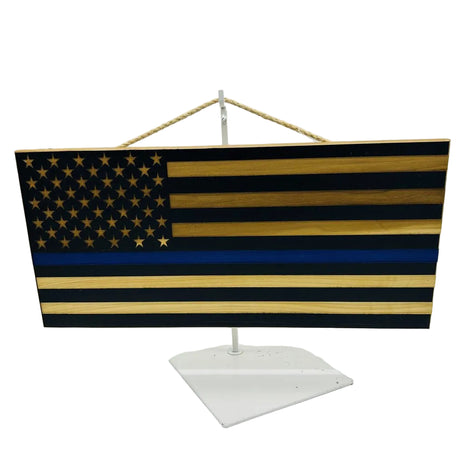American Flag Blue Line