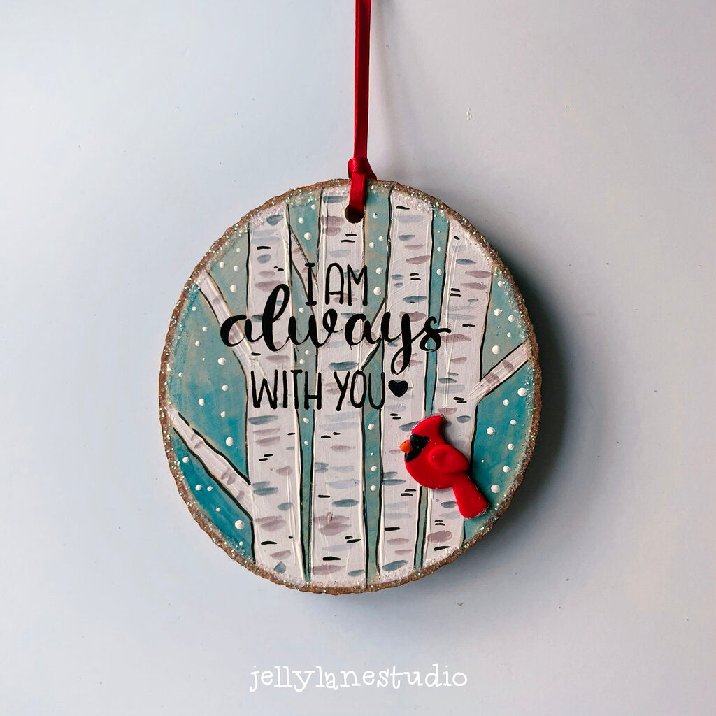 ALWAYS WITH YOU CARDINAL ornament