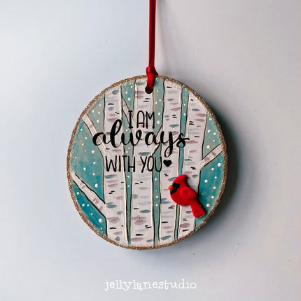 ALWAYS WITH YOU CARDINAL ornament