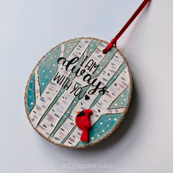 ALWAYS WITH YOU CARDINAL ornament - view 2