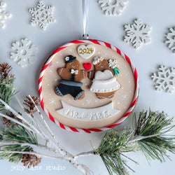 GINGERBREAD MR & MRS ornament - view 2