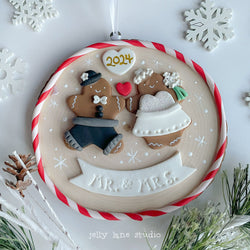 GINGERBREAD MR & MRS ornament - view 3
