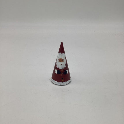 4" red santa cone