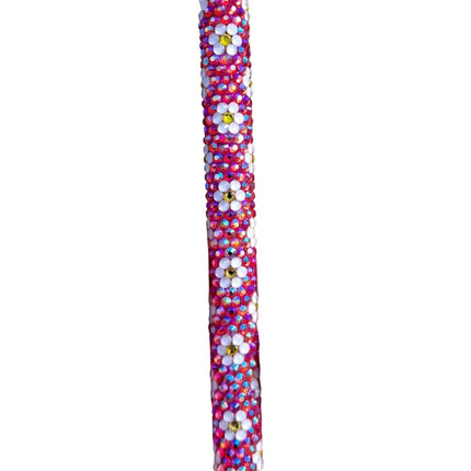 Orange AB Daisy Rhinestone Pen