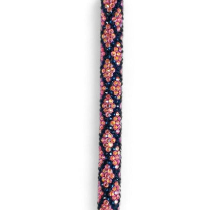 Orange & Navy Diamonds Rhinestone Pen