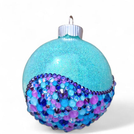 2.6 in Cotton Candy Skies Rhinestone Ornament