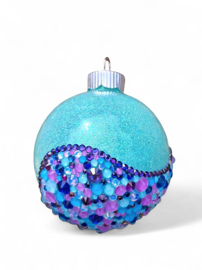 2.6 in Cotton Candy Skies Rhinestone Ornament