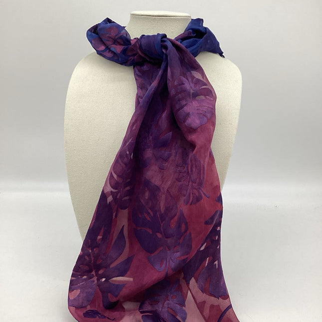 Monstera Silk Scarf