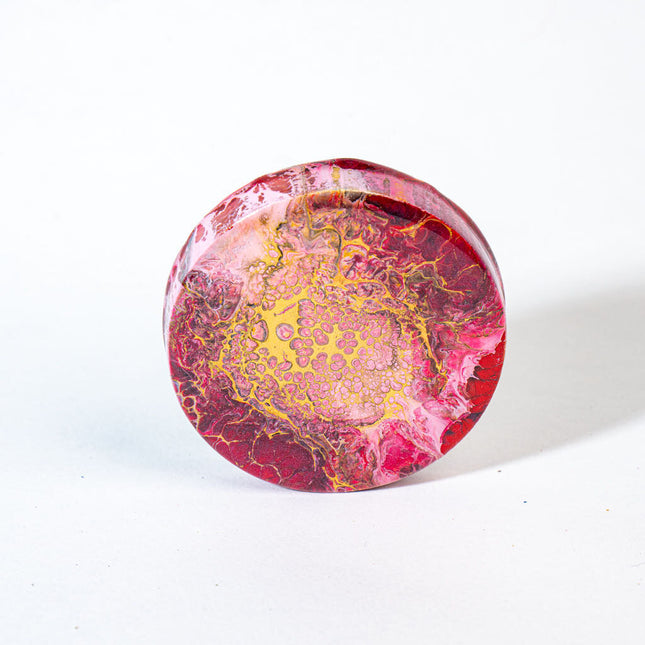 Magnetic Bamboo Bottle Opener - gold burgundy pink black