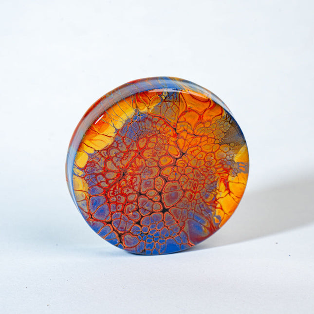 Magnetic Bamboo Bottle Opener - gold Orange blue black