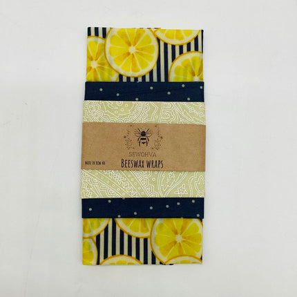 Beeswax Wraps 3 Pack, Lemons
