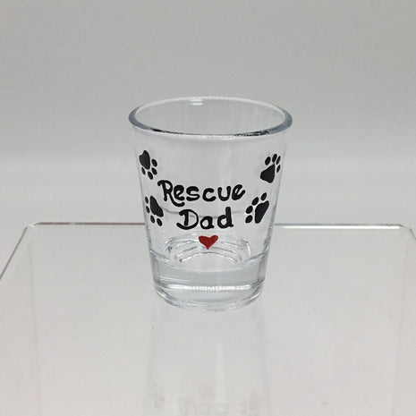 Rescue Dad Shotgls. Hand Painted, Heat Cured, Hand Wash Please.