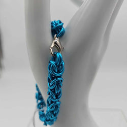 16SWG Turquoise Byzantine Bracelet 7 inches - view 2