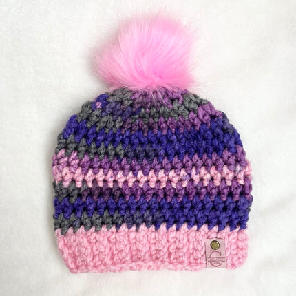 Pom Pom Hat (Child) - Cherry Blossom