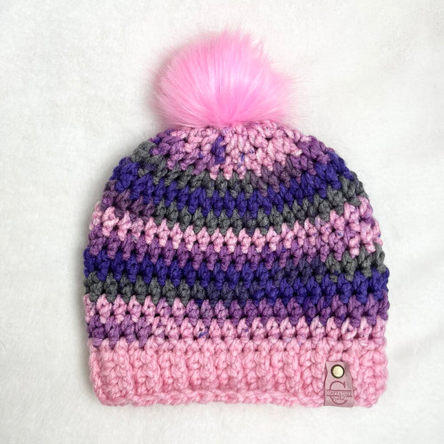 Pom Pom Hat (Adult) - Cherry Blossom