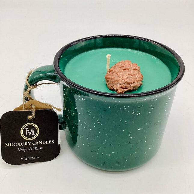 Christmas Tree - Mug Candle (Green Camper Mug) - 100% Soy Wax