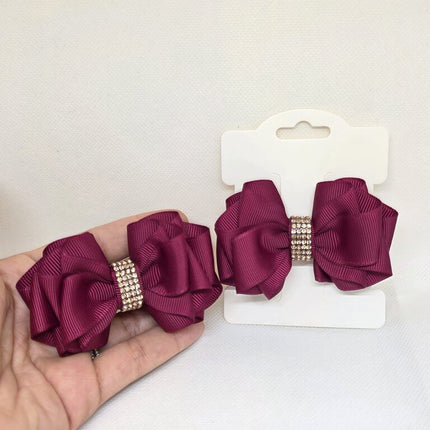Royal Plum Sparkle Bow