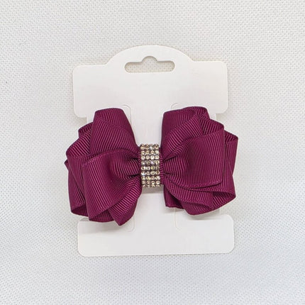 Royal Plum Sparkle Bow