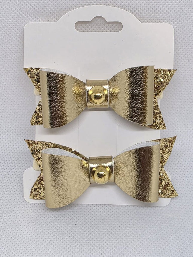 Golden Glam Mini Bow Duo