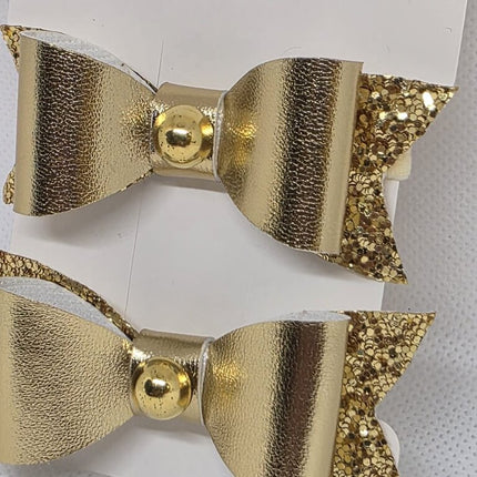 Golden Glam Mini Bow Duo