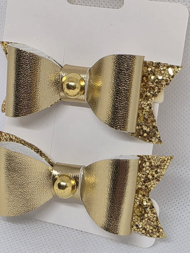 Golden Glam Mini Bow Duo