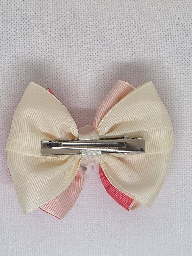 Dreamy Pink Unicorn Hair Bow with Rainbow