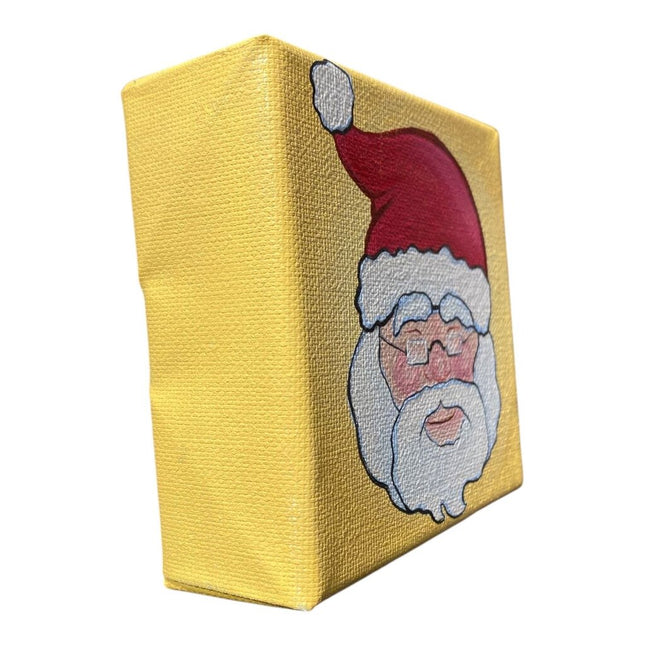 Santa Clause Block Canvas