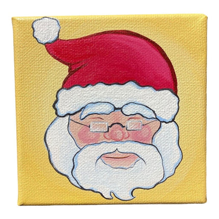 Santa Clause Block Canvas