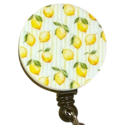Acrylic Badge Reel -Lemon