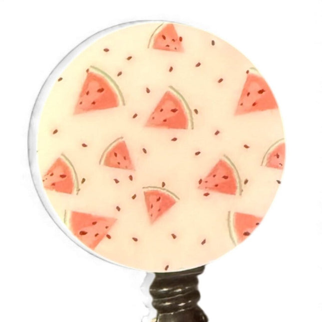 Acrylic Badge Reel - Watermelon Pink