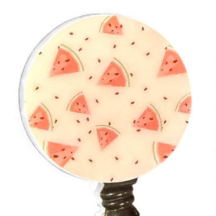 Acrylic Badge Reel - Watermelon Pink