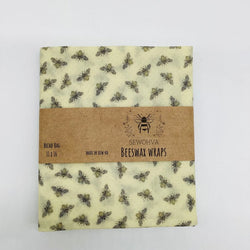 Beeswax Wrap Bread Bag Paper Bees - view 1