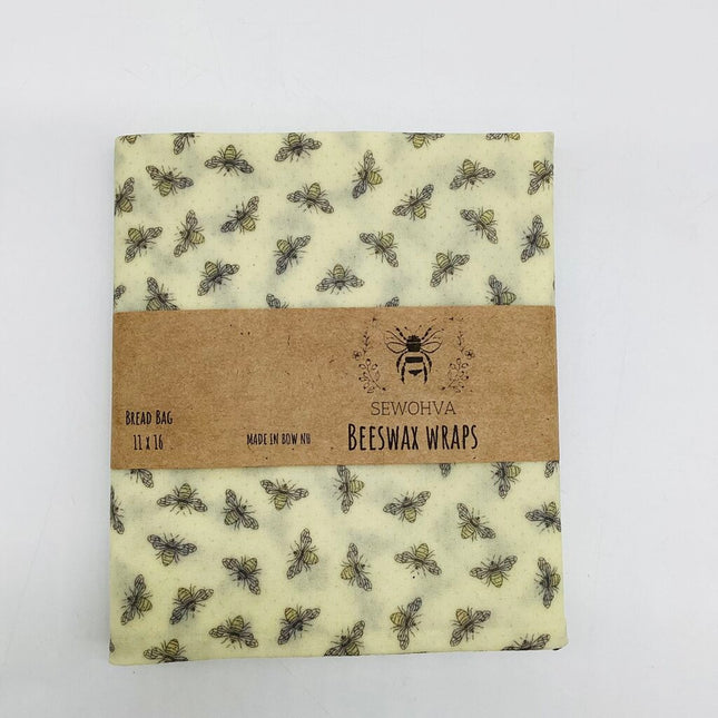 Beeswax Wrap Bread Bag Paper Bees