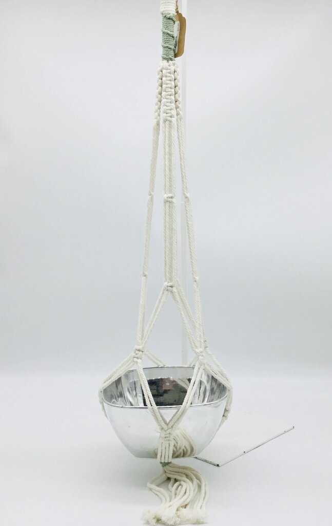 Macrame Plant Hanger Green