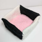 Black, pink and white