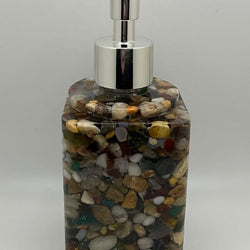 Resin-Soap/Lotion Dispenser-Square-Silver - view 3