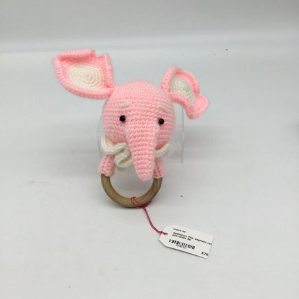 Pink elephant rattle