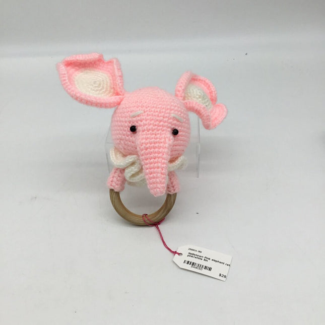 Pink elephant rattle