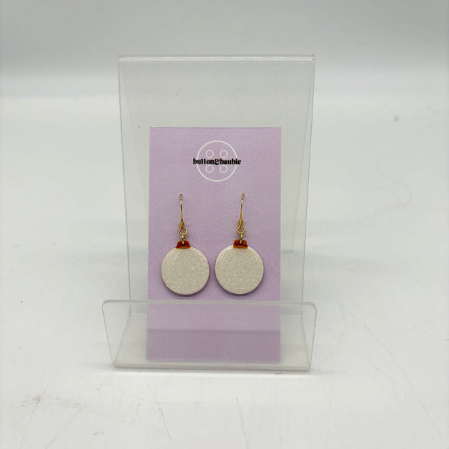 Glitter Bauble Earrings