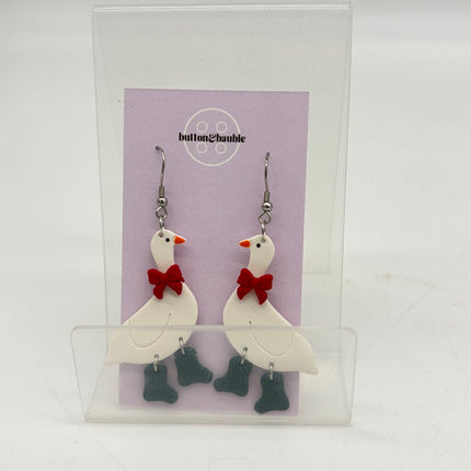 Goose Dangle Earrings