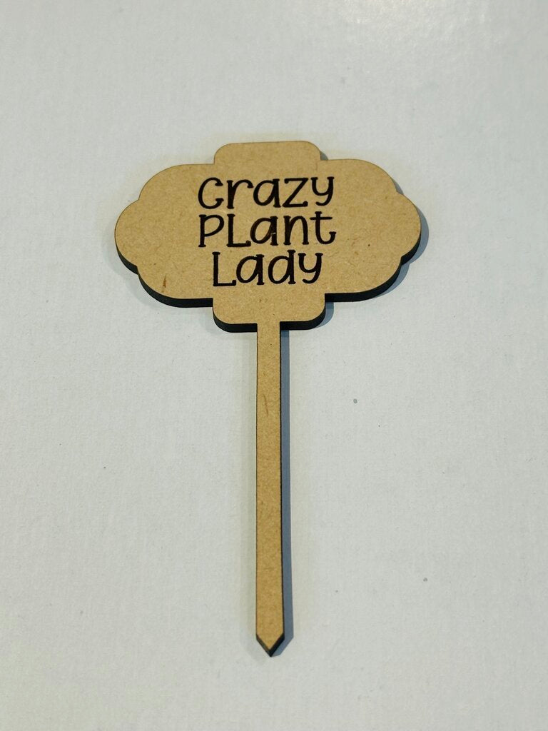 Plant Stake - Crazy Lady