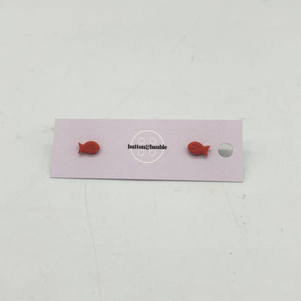 Mini Fish Stud Earrings