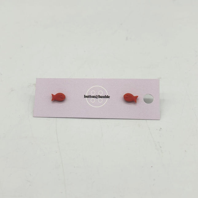 Mini Fish Stud Earrings