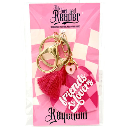 Friends to Lovers Trope Pink Keychain