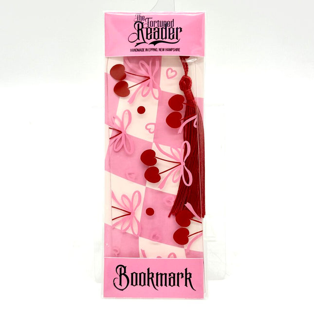 Heart Cherries Bookmark