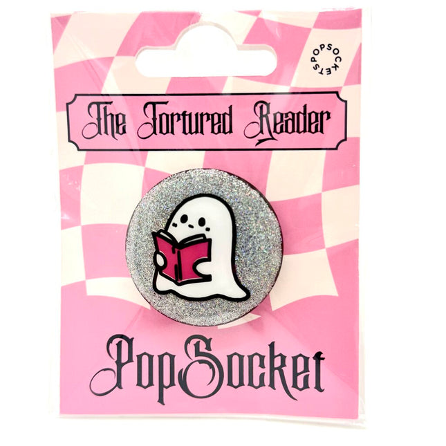 Ghost Reader Silver Glitter PopSocket