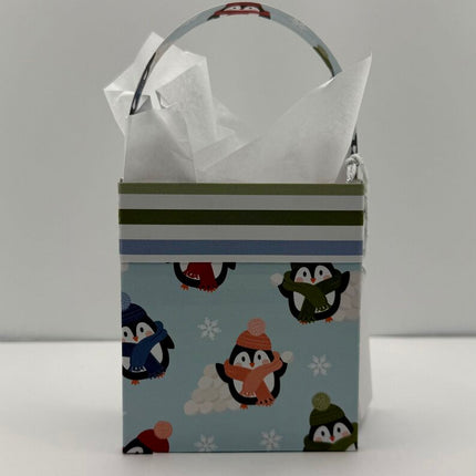 Mini Gift Bags - Penguins Scarf/Hat