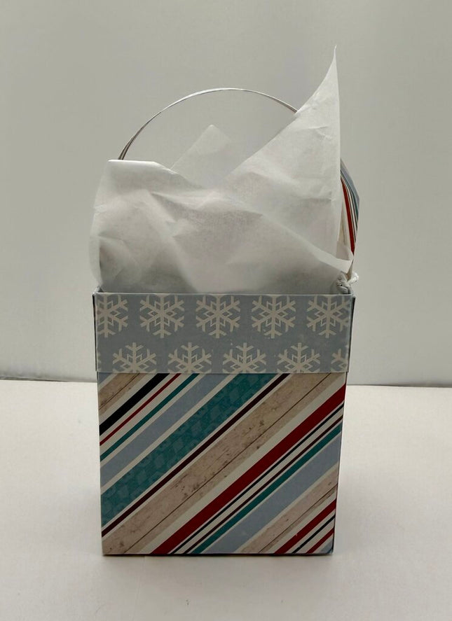 Mini Gift Bags - Stripes/Snowflakes