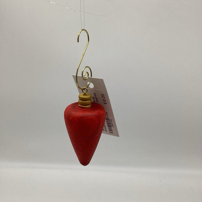 Christmas Bulb Ornament-Lrg Red